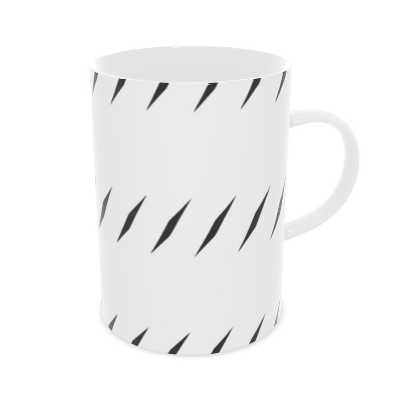 Monaco Blanc Noir Designer Fine Bone China Mug